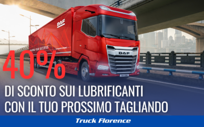Promozione Esclusiva DAF: Sconto del 40% sui Lubrificanti